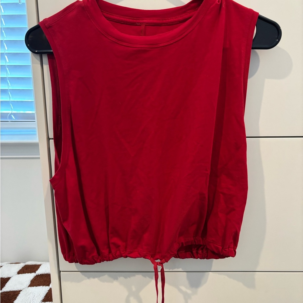 Lululemon Red Sleeveless Top